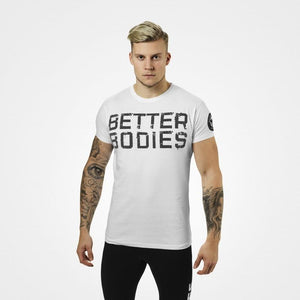 Better Bodies Basic Logo Tee - White