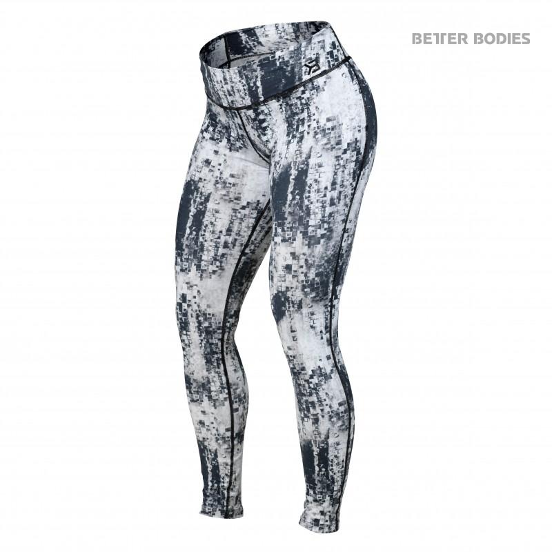 Better Bodies Bowery Tights - Black-White - Urban Gym Wear