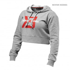 Better Bodies Cropped Hoodie - Greymelange - Urban Gym Wear