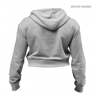 Better Bodies Cropped Hoodie - Greymelange - Urban Gym Wear