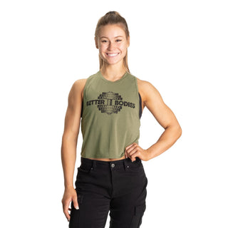 Better Bodies Empire Loose Racer Back - Washed Green - Urban Gym Wear