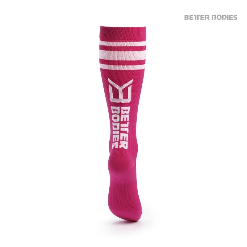Better Bodies Knee Socks - Hot Pink - Urban Gym Wear