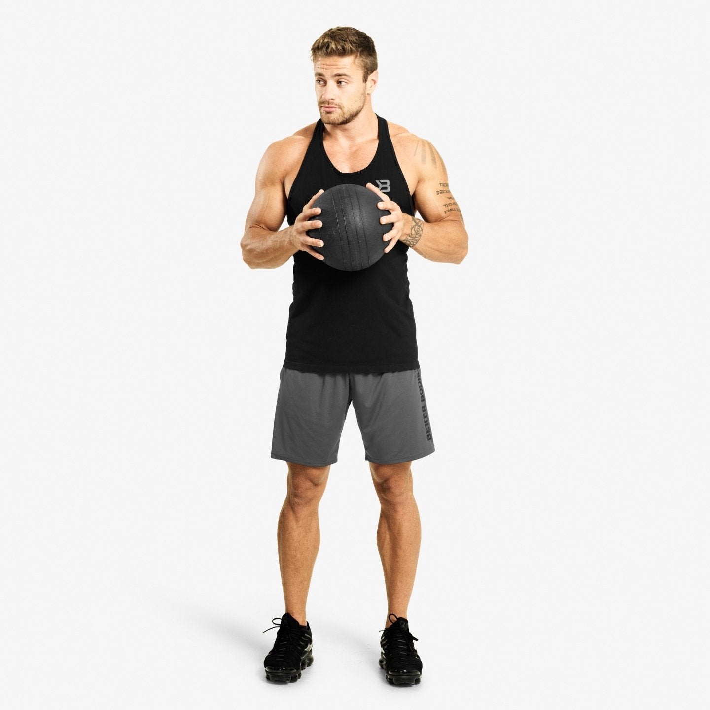 Better Bodies Loose Function Shorts - Iron - Urban Gym Wear
