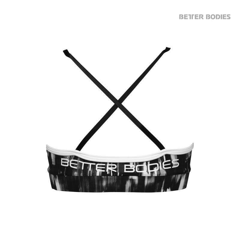 Better Bodies Manhattan Short Top - Black-White - Urban Gym Wear