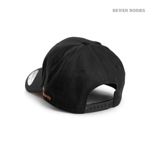 Better Bodies Men's Baseball Cap - Black-Orange - Urban Gym Wear