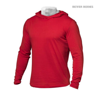 Better Bodies Mens Soft Hoodie - Bright Red - Urban Gym Wear