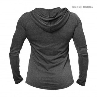 Better Bodies Varsity Hoodie - Graphite Melange - Urban Gym Wear