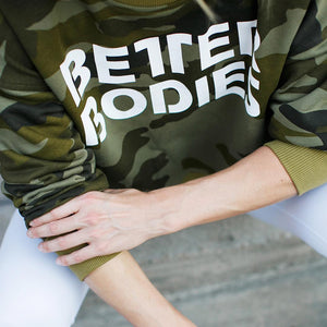 Better Bodies Chelsea Sweater - Dark Green Camo