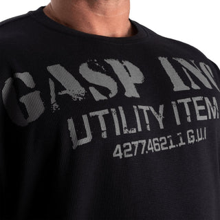GASP Iron Thermal Tee - Asphalt - Urban Gym Wear