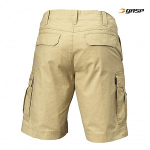 GASP Rough Cargo Shorts - Dark Sand - Urban Gym Wear