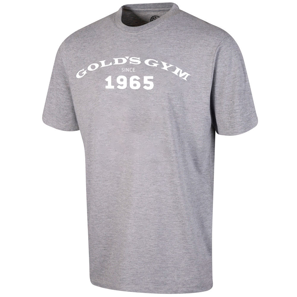 Gold's Gym Classic Print T-Shirt - Grey/White - Urban Gym Wear