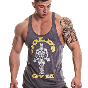 Golds Gym Muscle Joe Premium Stringer - Grey Marl - Urban Gym Wear