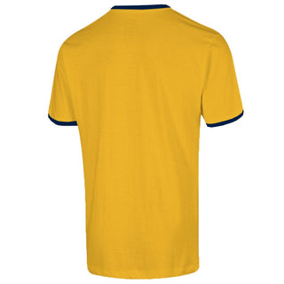 Golds Gym Retro Print T-Shirt - Gold/Navy - Urban Gym Wear