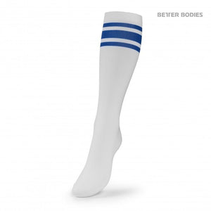 Better Bodies Knee Socks - White-Blue