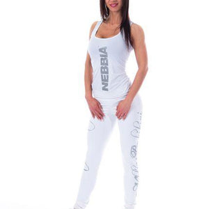 Nebbia Carbon Tank Top 221 - White - Urban Gym Wear