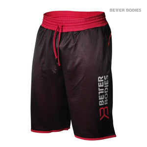 Better Bodies BB Print Mesh Shorts - Black-Red