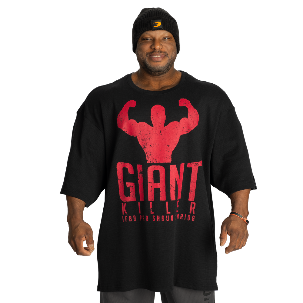 GASP Giant Killer Iron Tee - Asphalt/Red