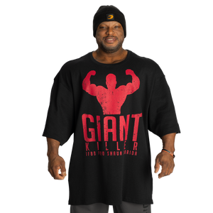 GASP Giant Killer Iron Tee - Asphalt/Red