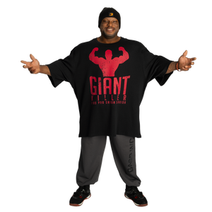 GASP Giant Killer Iron Tee - Asphalt/Red