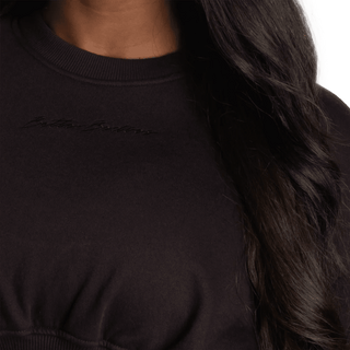 Better Bodies BB Crop Sweater - Black - Urban Gym Wear