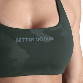 Better Bodies BB Strappy Bra - Deep Forest Camo - Urban Gym Wear