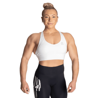 Better Bodies Core Sports Bra - White - Urban Gym Wear