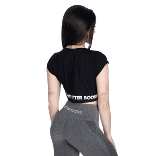 Better Bodies Crop Tee - Black - Urban Gym Wear