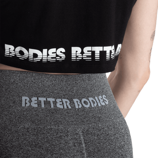 Better Bodies Crop Tee - Black - Urban Gym Wear