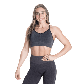 Better Bodies Curve Scrunch Bra - Black Melange - Urban Gym Wear