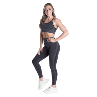 Better Bodies Curve Scrunch Bra - Black Melange - Urban Gym Wear