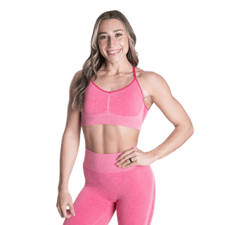 Better Bodies Curve Scrunch Bra - Hot Pink Melange - Urban Gym Wear