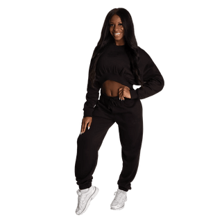 Better Bodies Empowered Crop Sweater - Black - Urban Gym Wear