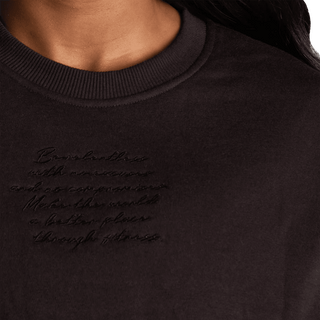Better Bodies Empowered Crop Sweater - Black - Urban Gym Wear