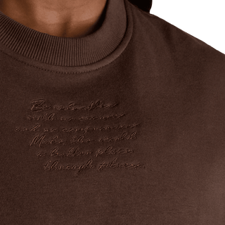 Better Bodies Empowered Crop Sweater - Timber - Urban Gym Wear