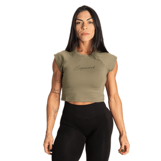 Better Bodies Empowered Tee - Washed Green - Urban Gym Wear