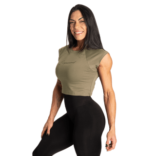 Better Bodies Empowered Tee - Washed Green - Urban Gym Wear