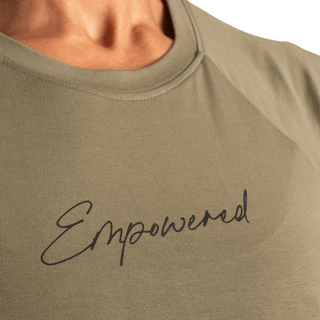 Better Bodies Empowered Tee - Washed Green - Urban Gym Wear