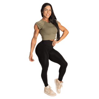 Better Bodies Empowered Tee - Washed Green - Urban Gym Wear
