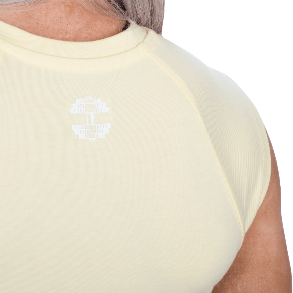 Better Bodies Empowered Tee - Washed Yellow - Urban Gym Wear