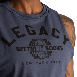 Better Bodies Legacy Cut Tank - Sky Blue - Urban Gym Wear