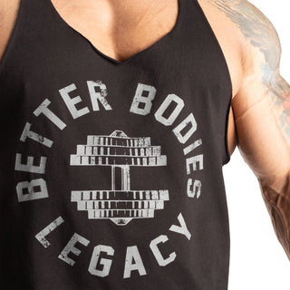 Better Bodies Legacy Original Stringer - Black/Grey - Urban Gym Wear