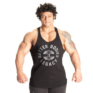 Better Bodies Legacy Original Stringer - Black/Grey - Urban Gym Wear