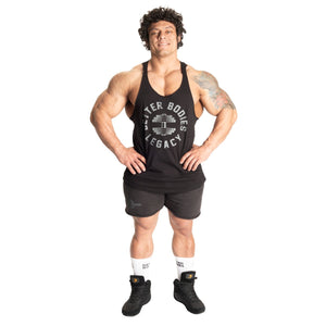 Better Bodies Legacy Original Stringer - Black/Grey - Urban Gym Wear