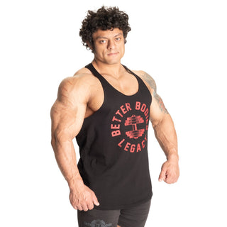 Better Bodies Legacy Original Stringer - Black/Red - Urban Gym Wear