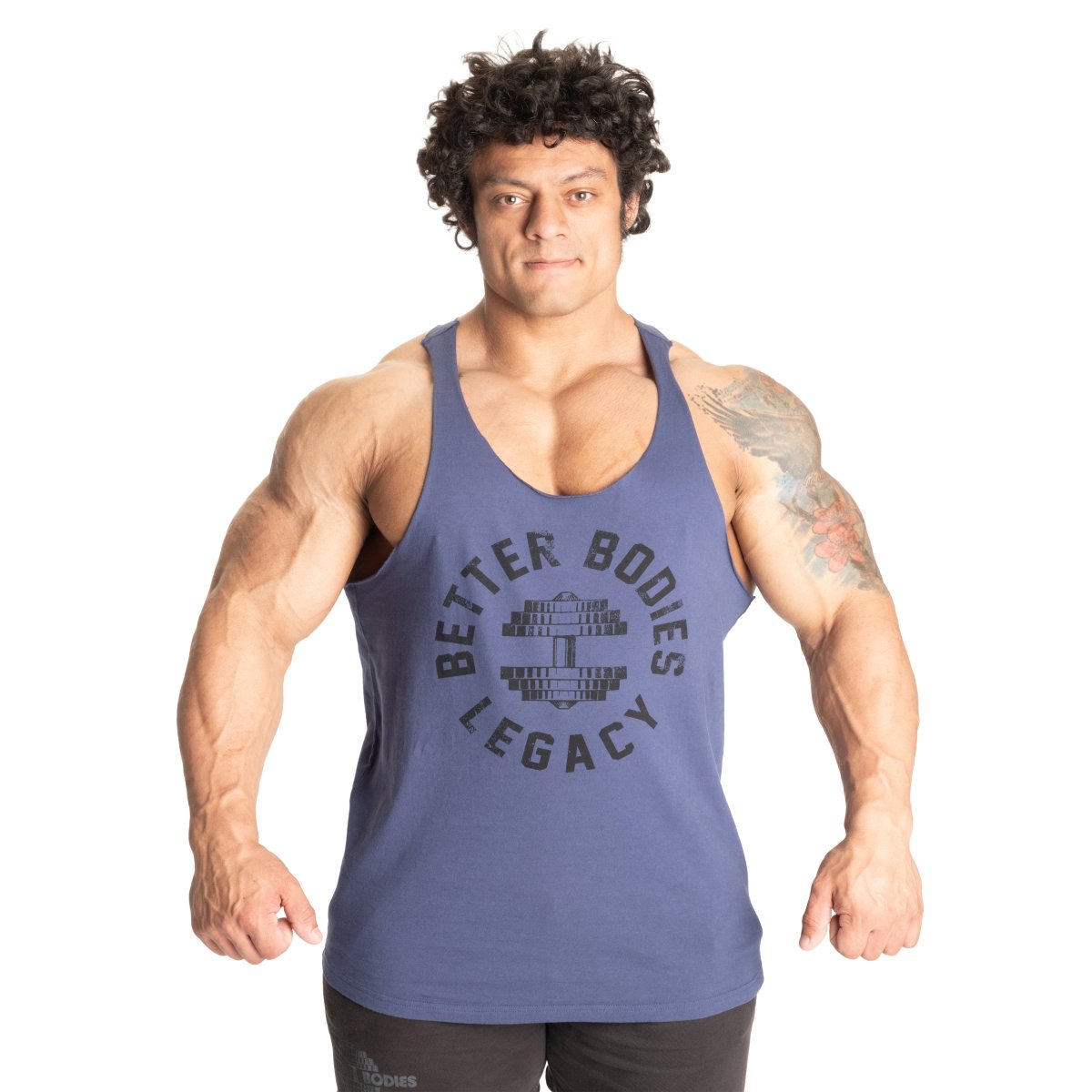 Better Bodies Legacy Original Stringer - Sky Blue - Urban Gym Wear