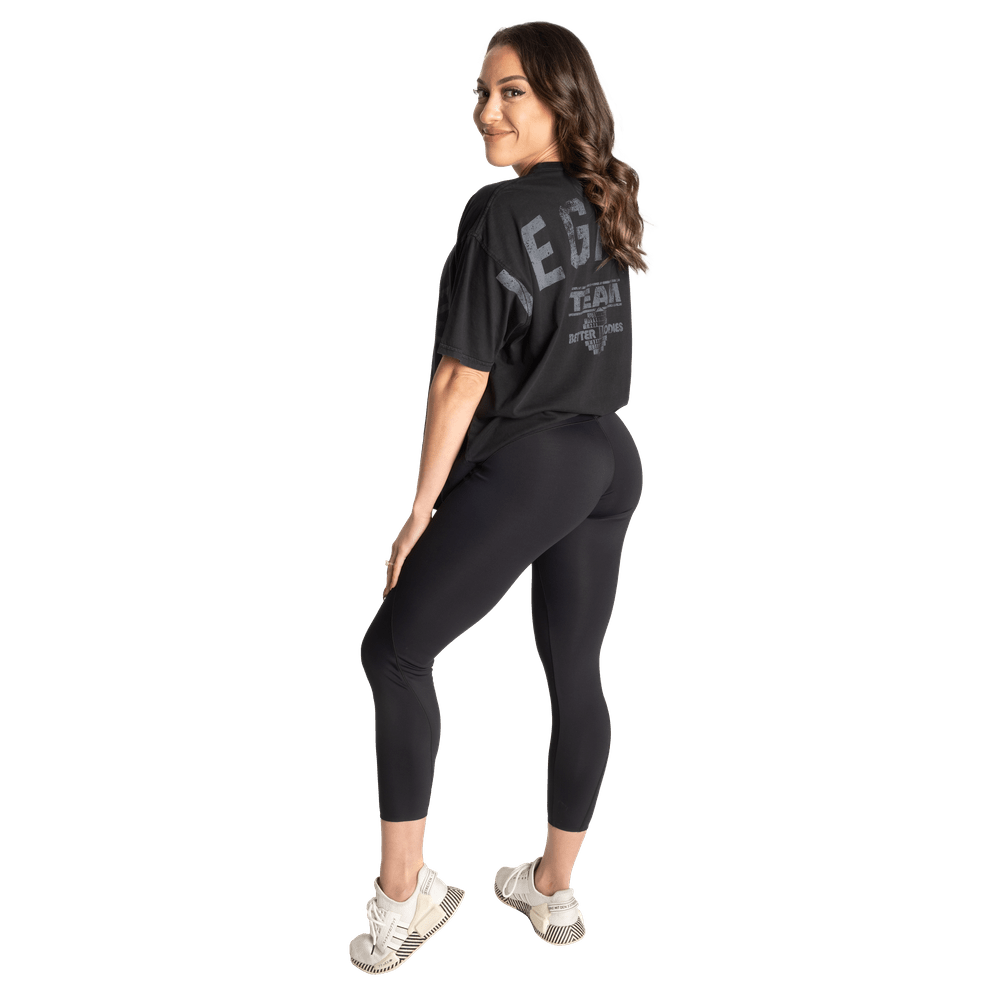 Better Bodies Legacy Oversized Tee - Washed Black - Urban Gym Wear