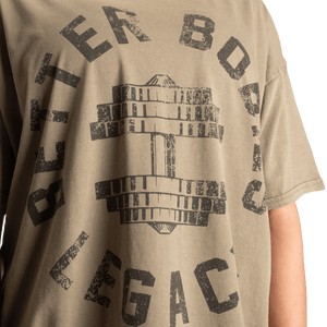 Better Bodies Legacy Oversized Tee - Washed Green - Urban Gym Wear