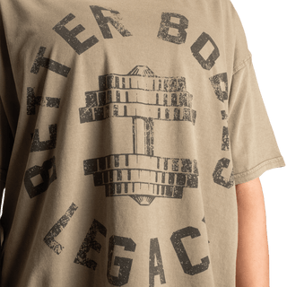 Better Bodies Legacy Oversized Tee - Washed Green - Urban Gym Wear