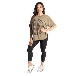 Better Bodies Legacy Oversized Tee - Washed Green - Urban Gym Wear