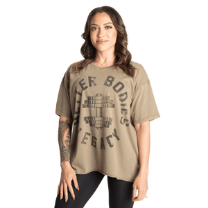 Better Bodies Legacy Oversized Tee - Washed Green - Urban Gym Wear